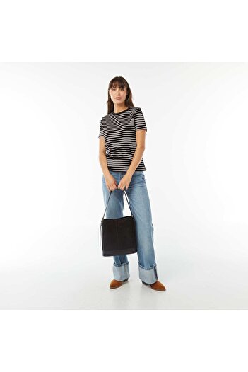 KIABI Thick cotton T-shirt BLACK