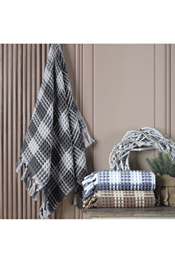 Hobby Stella - Plaid Patterned Pique Woven Towel 50*90