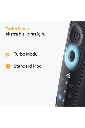 Braun Series 5 Elektrikli Tıraş Makinesi, Islak ve Kuru, Vücut Başlığı, 52-B1600S