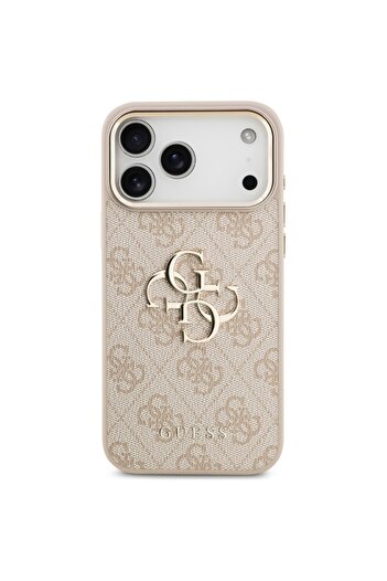 Guess Case for iPhone 17 Pro Max, Hardcase Big 4G Classic Logo, Slim Protection, Compatible, Pink