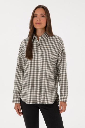 U.S. Polo Assn. Women's Dark Green Long Sleeve Shirt 50316679-Vr079