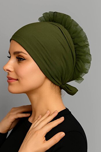 ALADİYAR Ruffled Bonnet