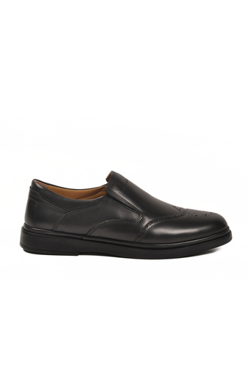 Aspor Black Genuine Leather Men's Casual Shoes
