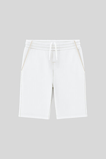 TOMMY LIFE Ecru Standard Fit Boys' Shorts - 11284