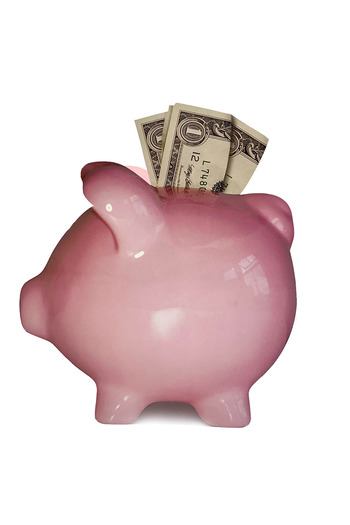 TRIANGLE Piggy bank shaped paper bag