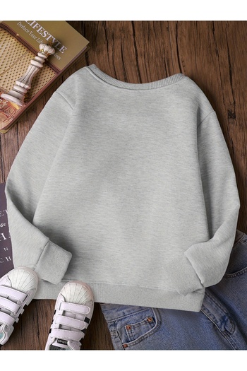 uyguntarz Unisex Ballerina Cappucina Printed Oversize Crew Neck Sweatshirt