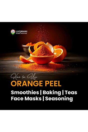 Luqmani herbs Orange Peel Powder - 100 gram pack , Secret to Clear & Bright Skin