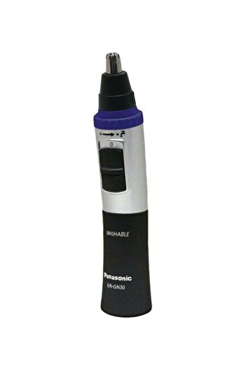 PANASONIC Wet And Dry Electric Nose, Ear And Facial Hair Trimmer For Men, Er-Gn30 Black/Silver
