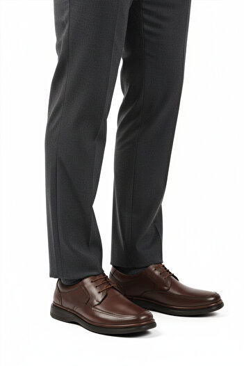 Aspor Brown Genuine Leather Men's Casual Shoes