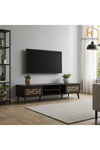 Al Saada Home TV Unit - 200×40×45 cm - Brown