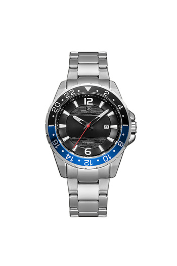 Kenneth Scott Men's Analog Black Dial Watch - K22041-SBSBL
