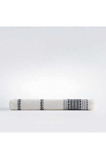 Ecocotton İzgi Bath Towel 100% Organic Cotton Woven Black 80X150 cm
