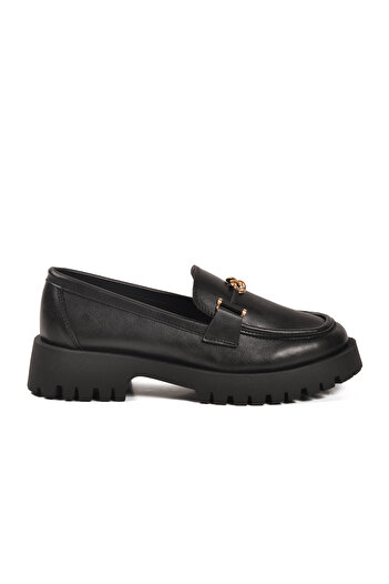 Aspor Black Thick Sole Women's Casual Shoes