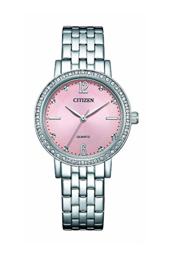 Citizen Women's Analog Pink Dial Watch - EL3100-55W