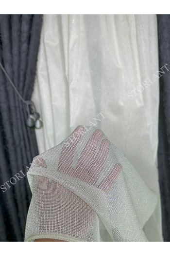 Storlant Athens Luxury Fantasy Tulle Curtain |   Heavy Weight, 1/3 Pleated, No Ironing Required