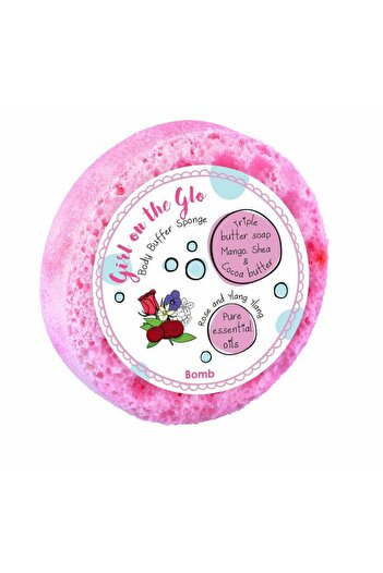 Bomb Cosmetics Girl on the Glo massage sponge soap,