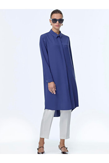 Zühre Women's Hidden Button Detailed Tunic T-0767