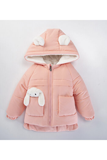 My Hanne Girl's Coat with Rabbit Ears 50327