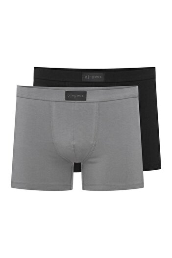 Henderson HOMME Men's Boxer Shorts 2-Pack Briefs Underwear Slim Fit Plain Cotton & Elastane | Savior