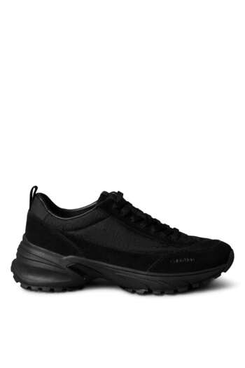Calvin Klein Black Men's Sneaker Hike Runner Casual Ny-Su Aop