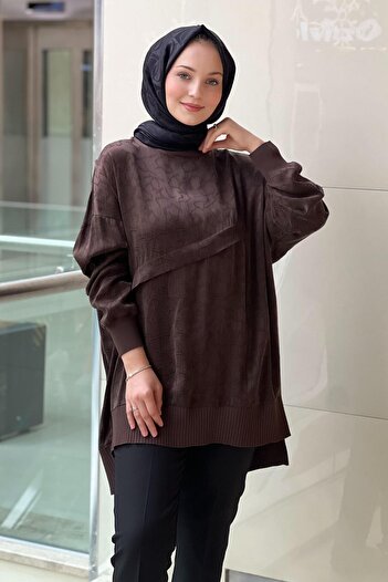 Nuss Vegan Silk Tunic with Ribbed Front