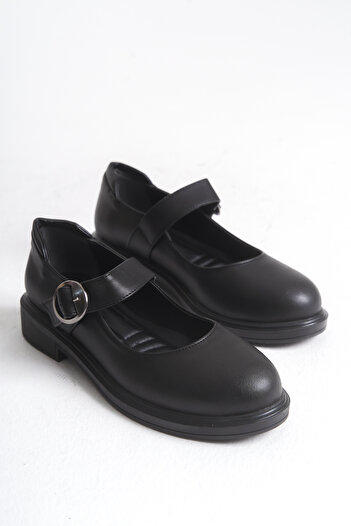Shoesers Women's Stylish Casual Design Thick Soled Ballet Flat Daily Loafer Shoes with Band and Helmet