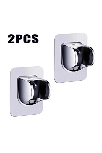 Choice 2PCS Universal Showerhead Holder Wall Mounted Punch Free Household Adjustable Shower Bracket Self Ad