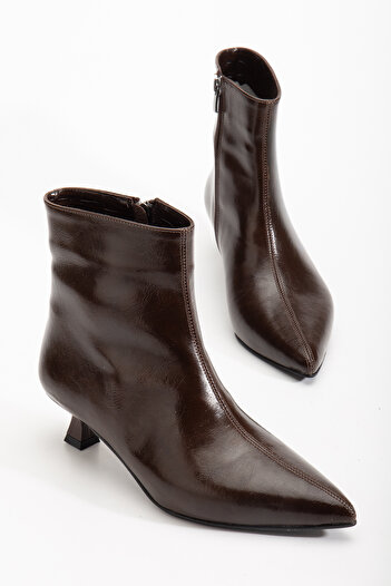 ACMZ SHOES Μπότες με χαμηλό τακούνι με μυτερή μύτη