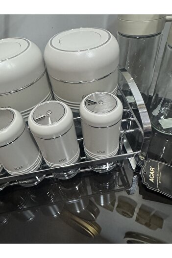 Santara ACAR ORİON 8 Lİ BAHARAT TAKIMI VE 2 ADET ACAR HARLOW ÇİFT FONKSİYONLU SPREY CAM YAĞDANLIK- 550 ml