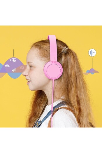 Bibilel Over the ear headphones with microphone and 3.5 mm connector, children's model, Pink