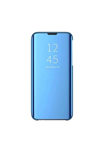 Bibilel Clear View Case for Samsung Galaxy S21 FE 5G, Flip Cover, Blue