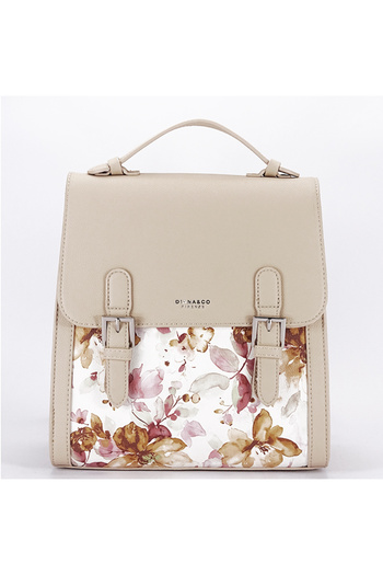 Diana&Co Beige backpack with floral print B-DHJ731-3 M11