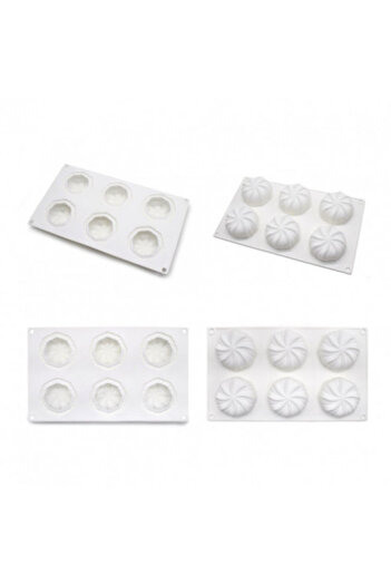 adhoreca Silicone Mold for Cake, 6 Pumpkin