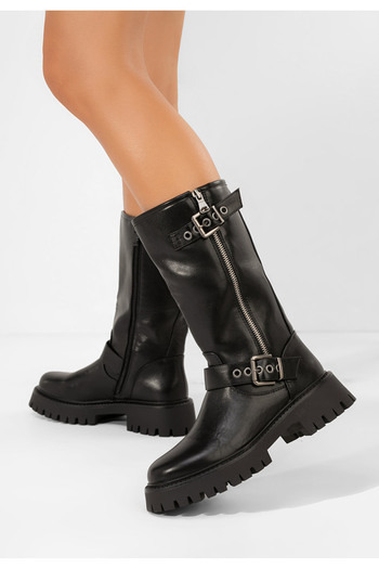 B T Shoes Γυναικείες μποτες Floriva Μαύρα