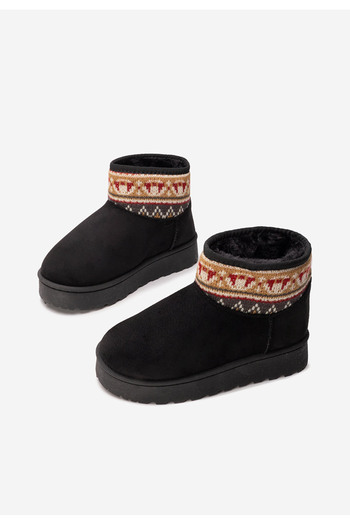 B T Shoes Černé dívčí kozačky Joye V2