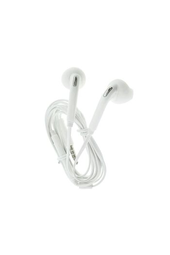 Bibilel Casti hands-free Boom Bass, pentru telefon, conector Jack 3.5 mm, Alb