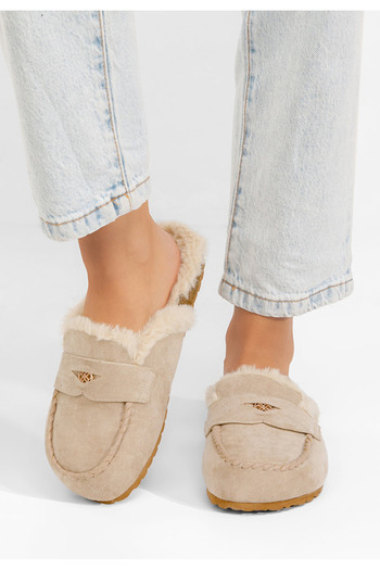 B T Shoes Khaki dámské dřeváky Mirania