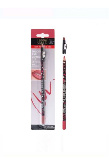 Ushas Cosmetics Lip Pencil with Sharpener Cap N10 Nude Pink