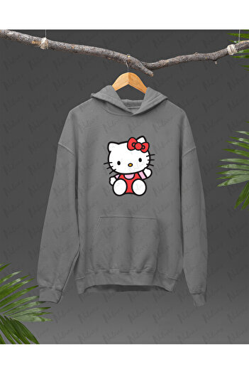 Nulivez Anime Kitty Design Printed, High Quality Unisex Oversize Hoodie