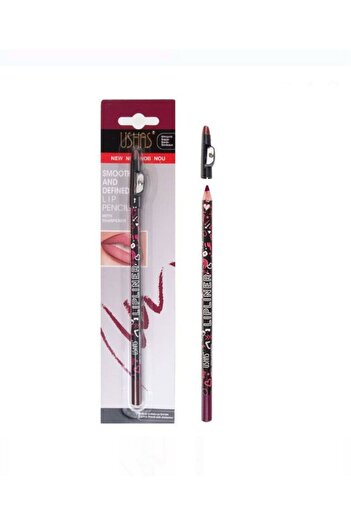 Ushas Cosmetics Lip Pencil with Sharpener Cap N9 Bordeaux