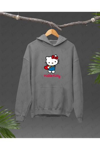 Nulivez Anime Kitty Design Printed, High Quality Unisex Oversize Hoodie