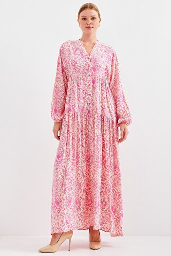 Hiccup Bdart Lined V-Neck Maxi Dress