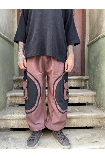 Bohoyasam Nepal Boho Pantolon | Unisex Rahat Kesim, Cepli, Elastik Belli, Salaş Bol Pantolon, Festival