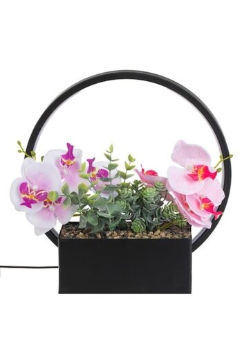OEM Artificial Orchid in Pot with LED Lighting & USB 30x10x30 cm Ludomix®