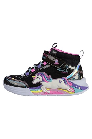 SKECHERS Children's boots UNICORN CHASER - JUMPING MAGI - 303302LBKMT