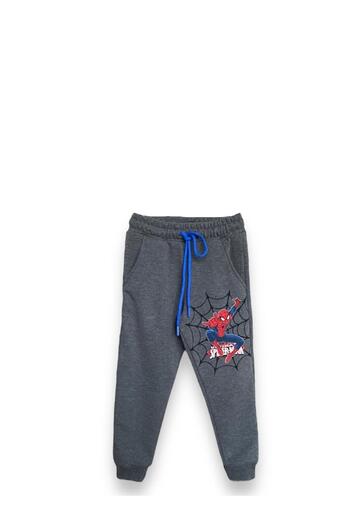 LİTTLE TORTOİSE Boys' Spiderman Print Soft Inner Texture Raster Tracksuit Set Bottom-Top Set