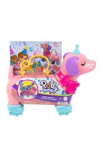 mattel Polly Pocket Dog Party Playset with Dolls and Accessories