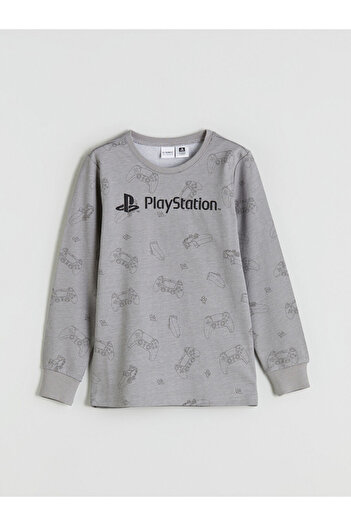 LC Waikiki Lcw Boys' Playstation Printed Crew Neck Pajama Set