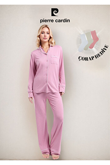 Pierre Cardin Women's Clothing Boxed Viscose 2-Piece Shirt Pajama Set Ol.Pc.8986.001