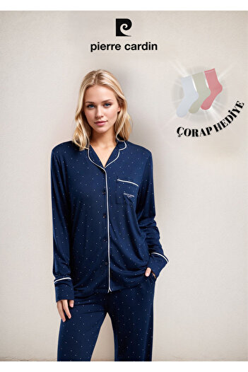 Pierre Cardin Women's Clothing Boxed Viscose 2-Piece Shirt Pajama Set Ol.Pc.8986.001